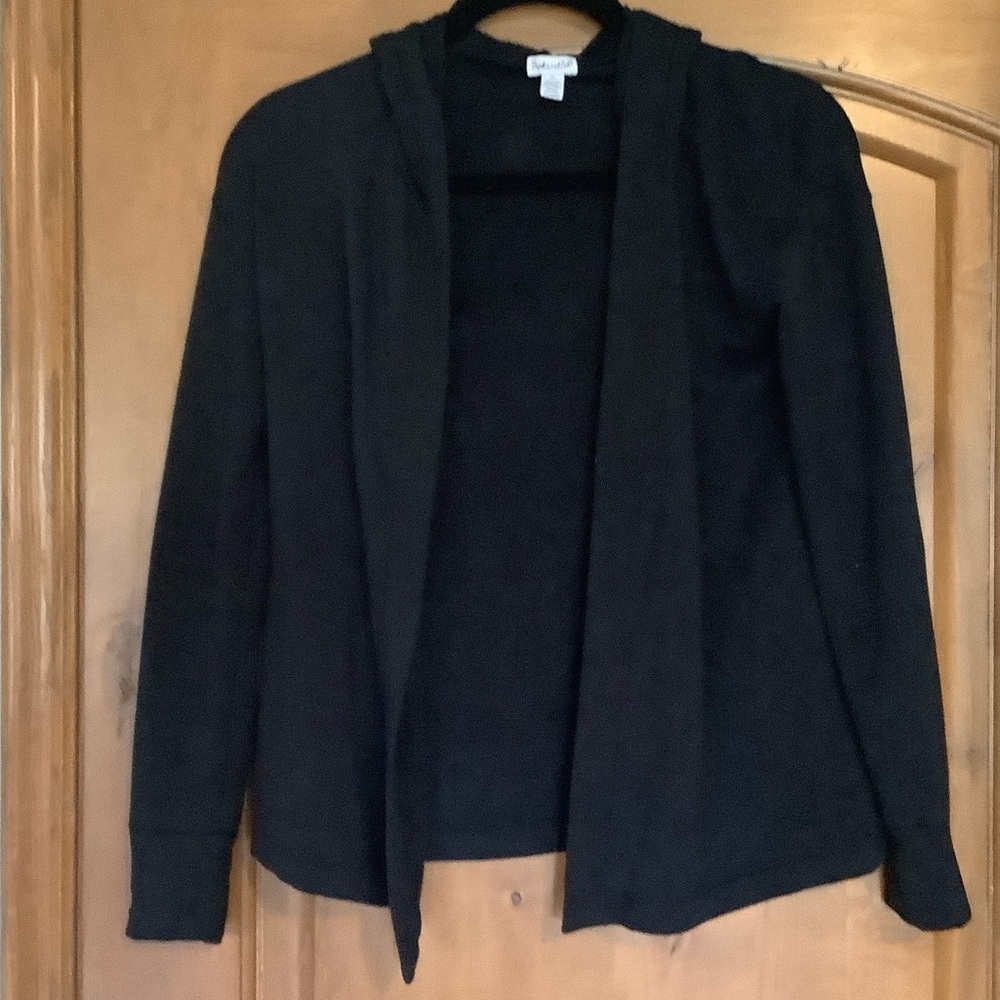 Splendid Black Girls’ or Petite Woman’s Hooded Sweater